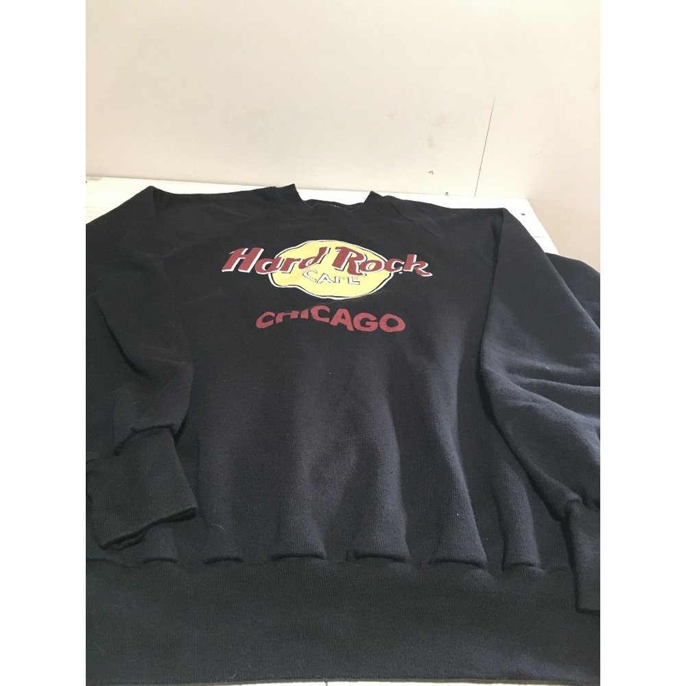Hard Rock Cafe Chicago black sweatshirt size Large